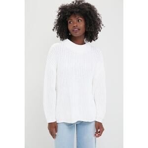POMANDER PLACE White Cotton Casper Sweater Size XS NWT Retail $108 Tuckernuck